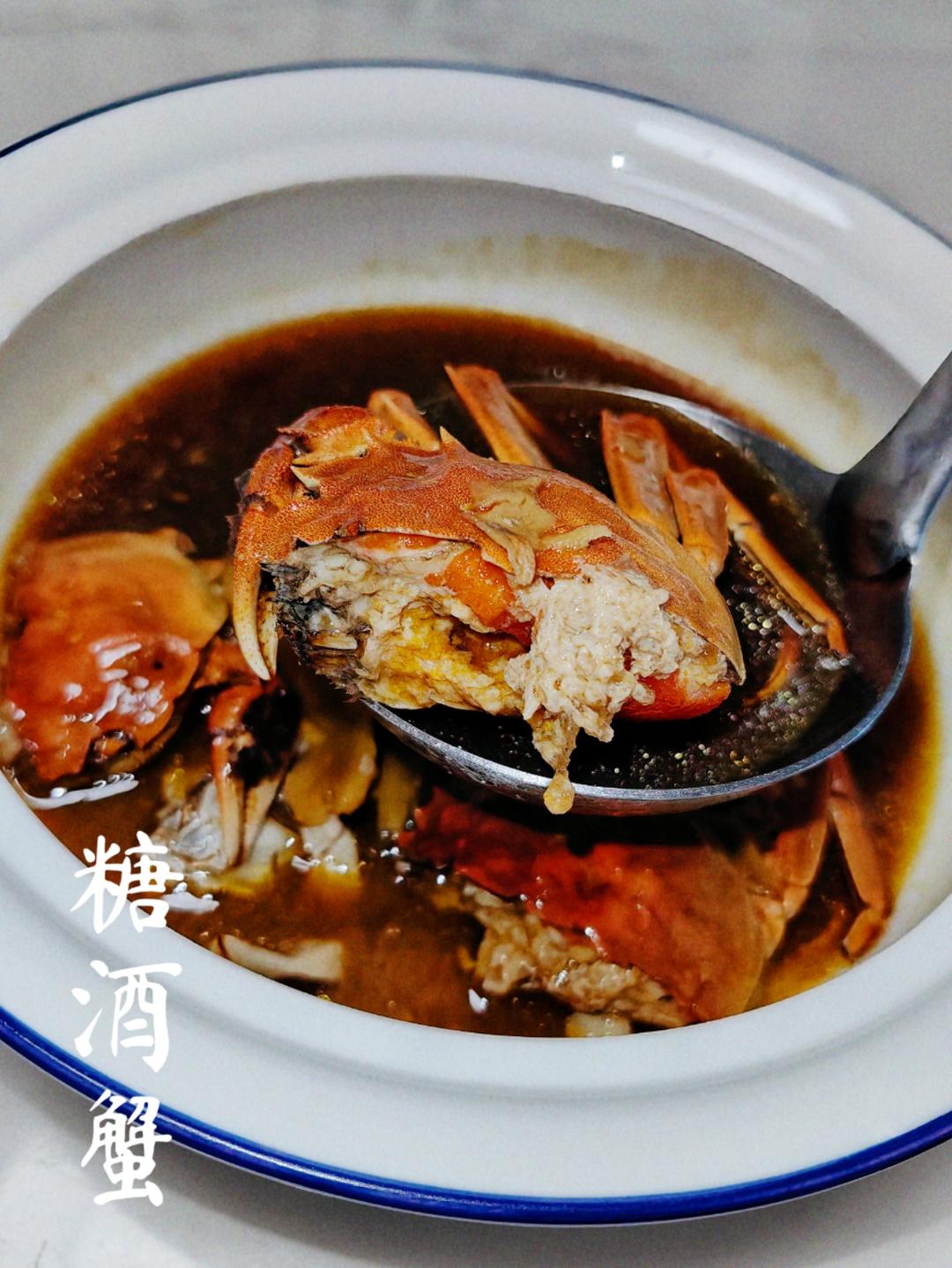 又补又好吃的「糖酒蟹」