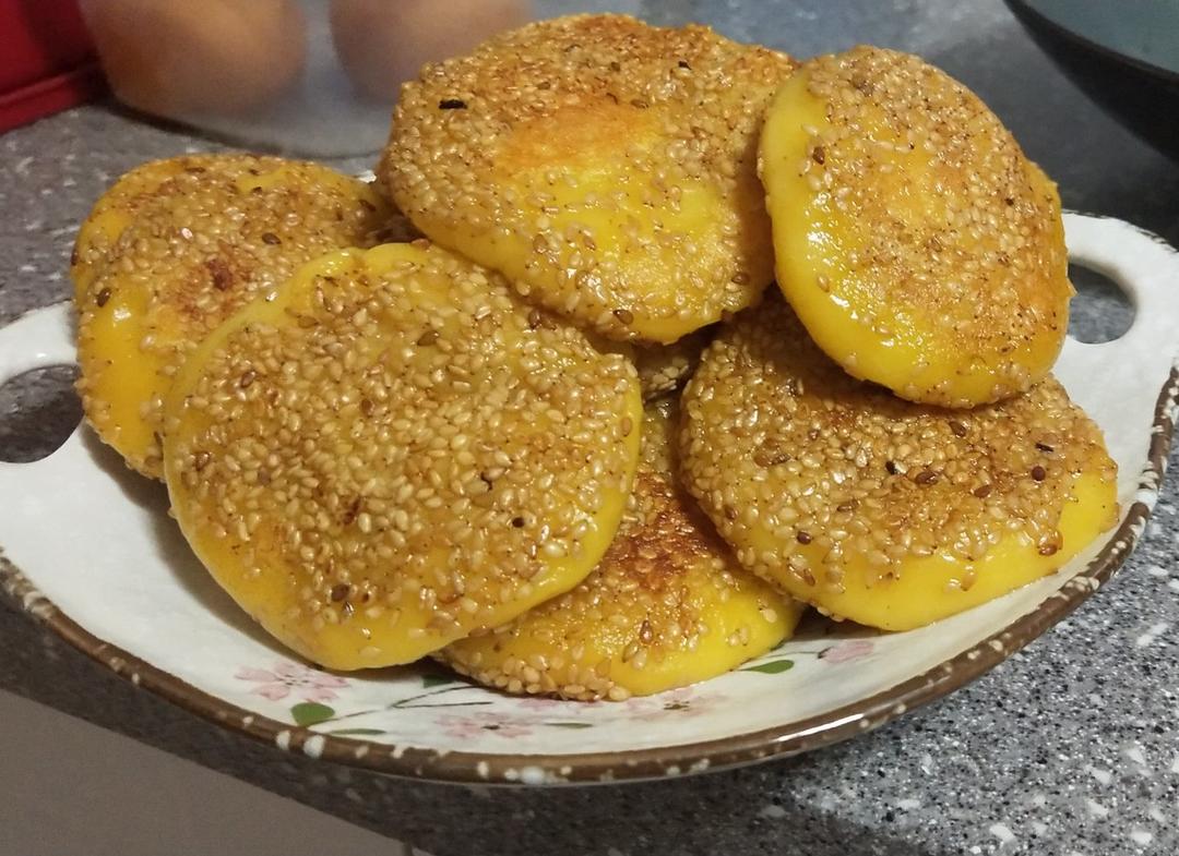南瓜糯米豆沙糕