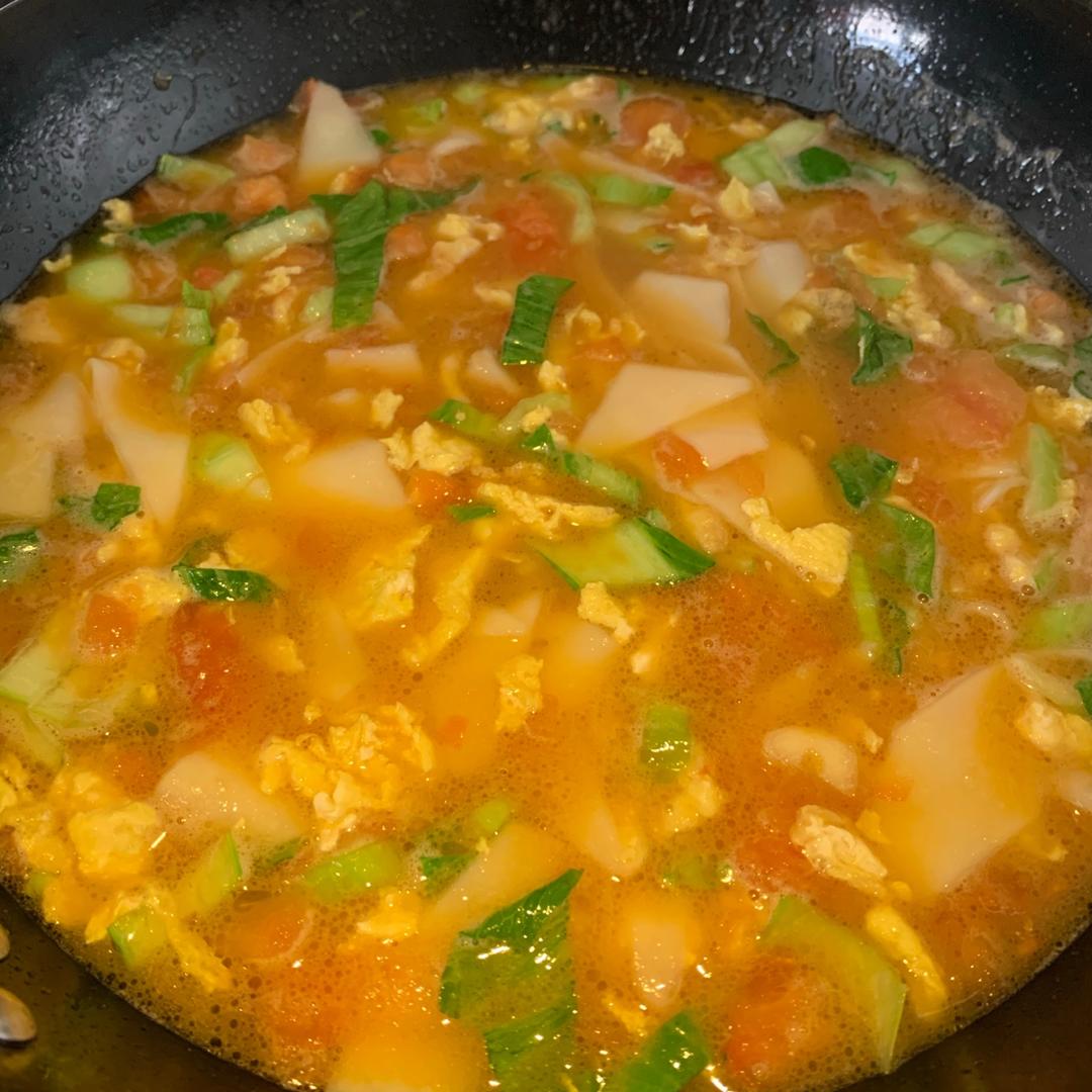 恨不得抱着锅舔的番茄鸡蛋面