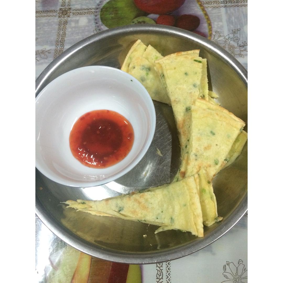 10分钟快手早餐~葱香蛋煎饼