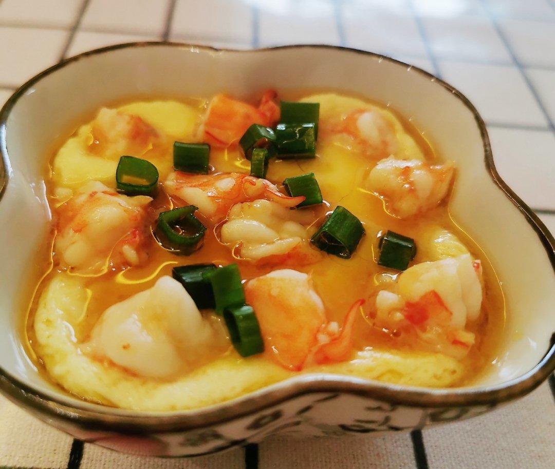 完美的鲜虾蒸水蛋