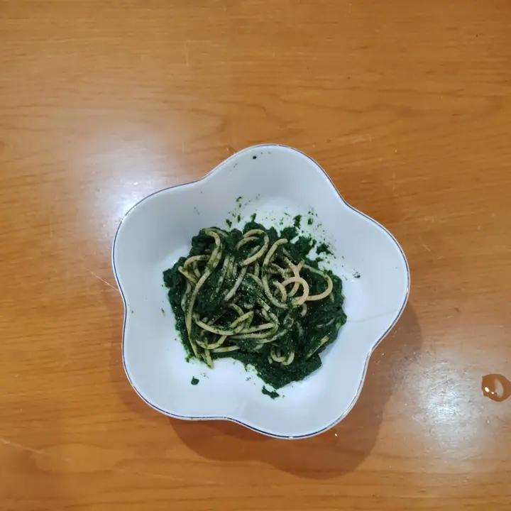 【无油低脂】菠菜青酱意面