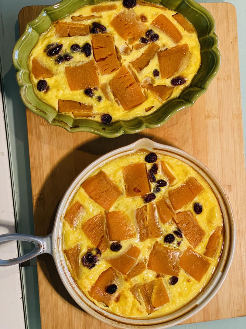 无油无水‼️减肥也能吃的甜品✅低脂蛋奶烤南瓜🎃巨简单