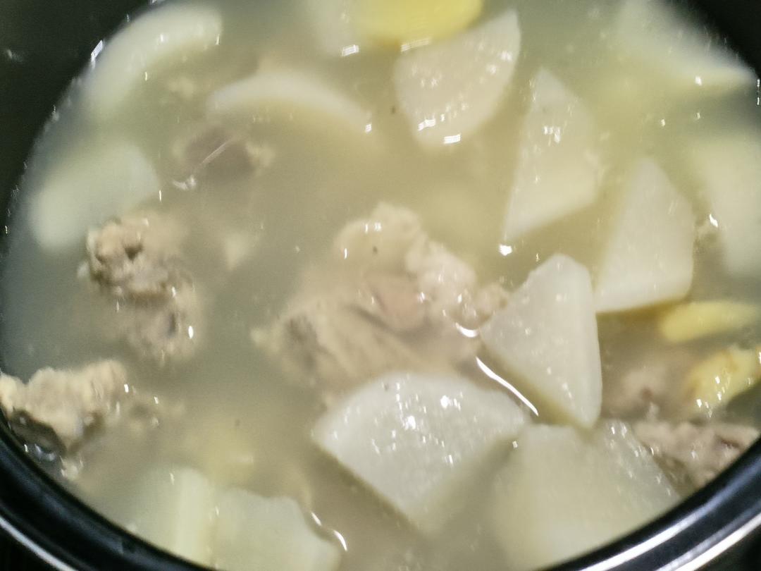 萝卜炖排骨-秋冬懒人汤