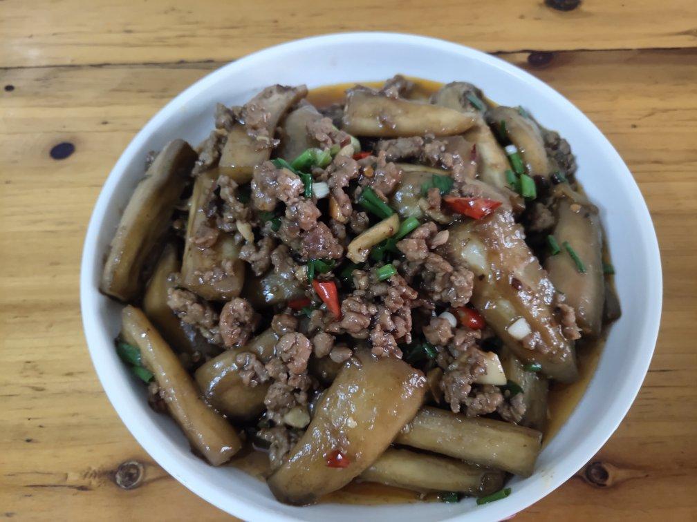 红烧肉沫茄子