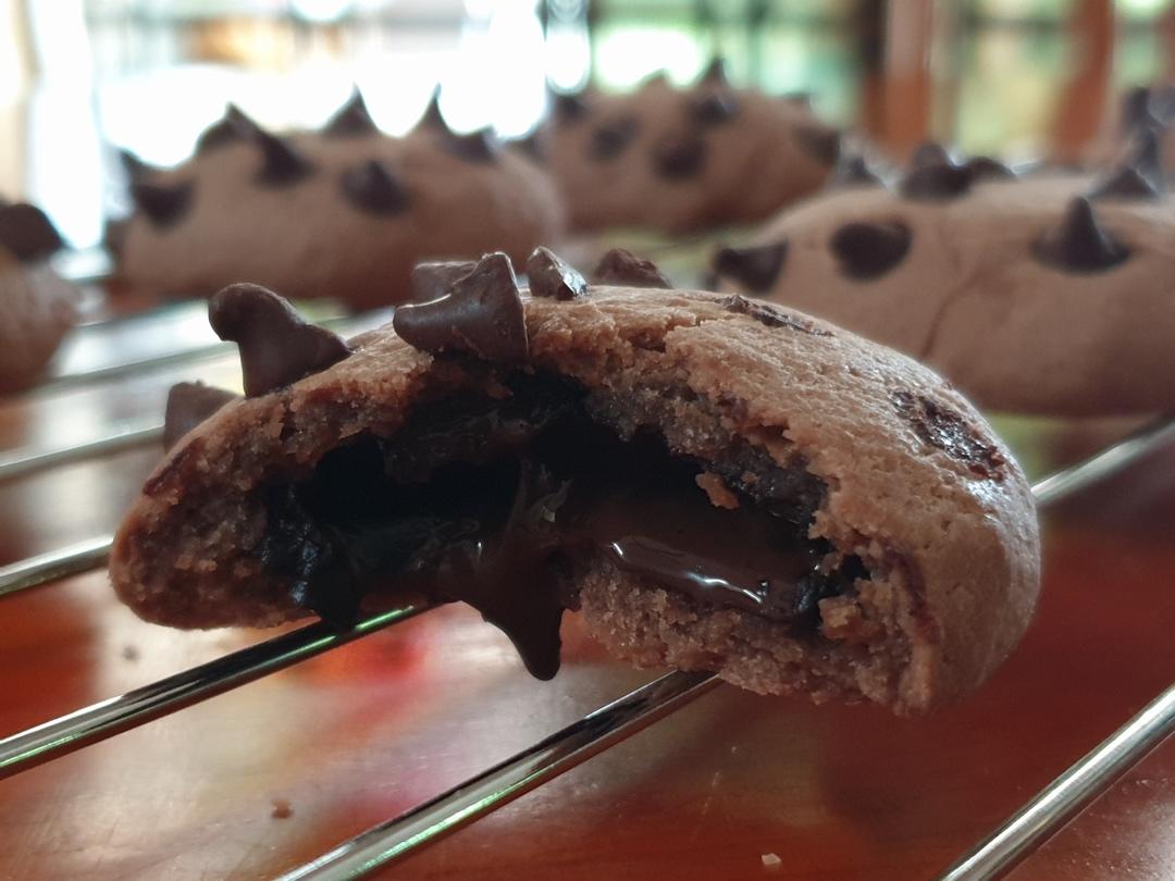 💥爆炸好吃～咬一口能爆浆的巧克力曲奇