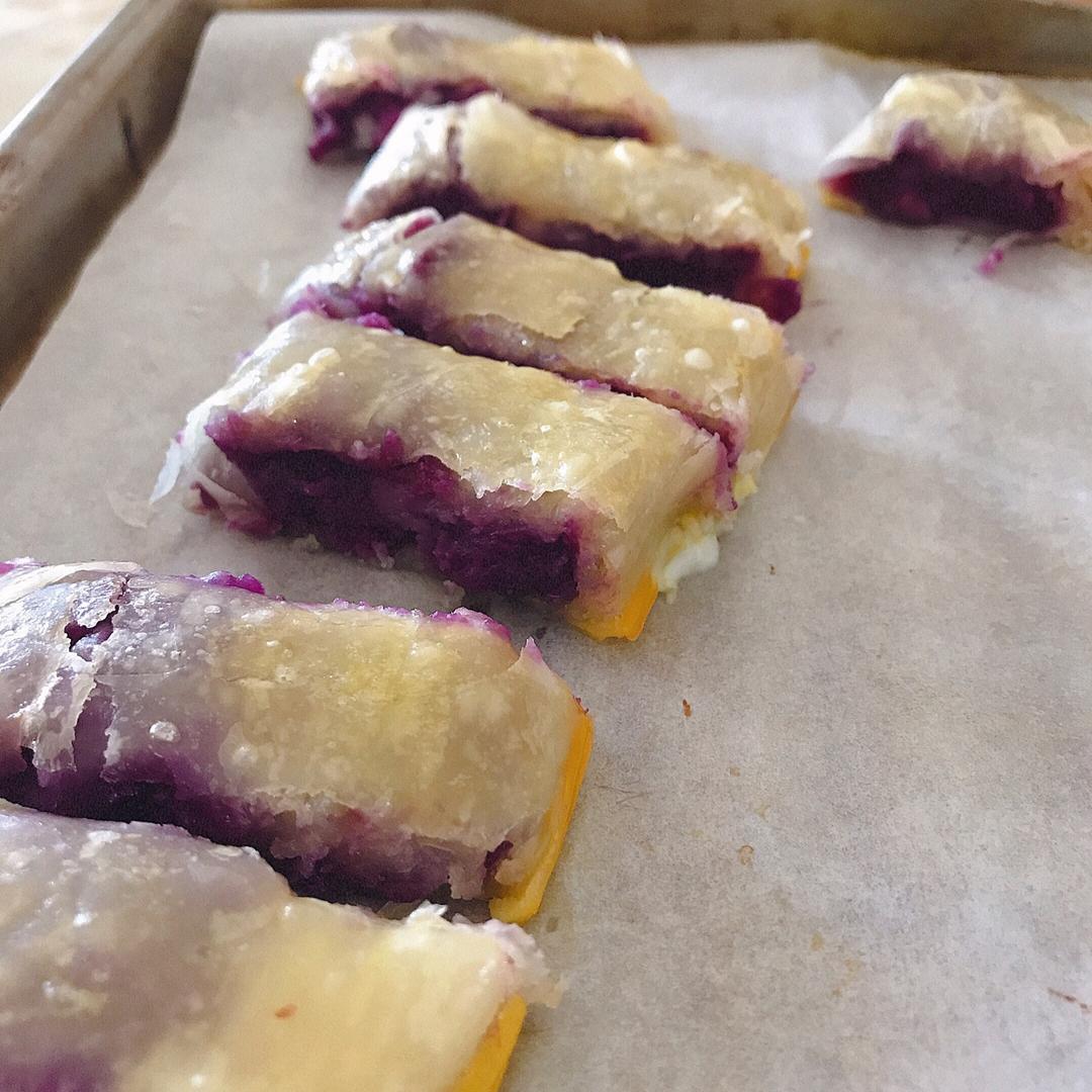 万能的手抓饼系列～紫薯酥