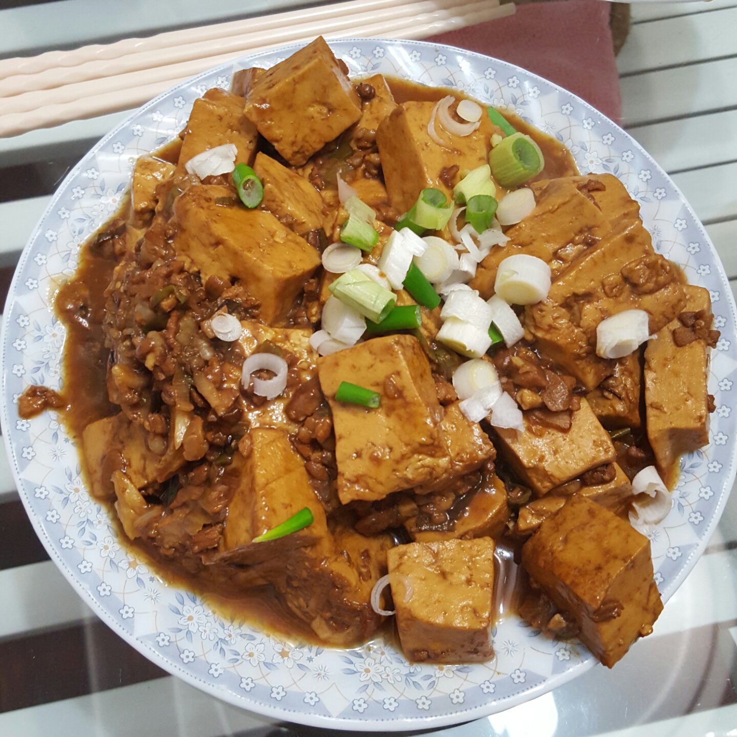 家常红烧肉末豆腐
