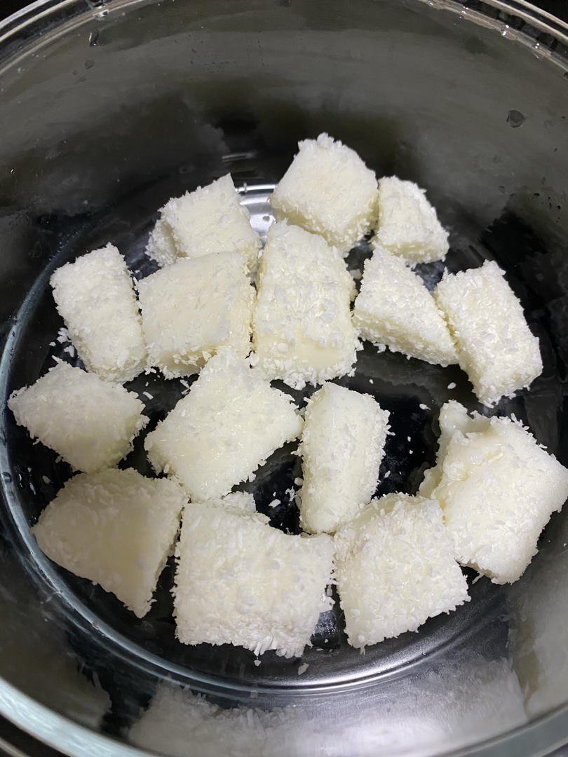 超简单！巨好吃！椰蓉牛奶小方（无需奶油炼乳）一次成功