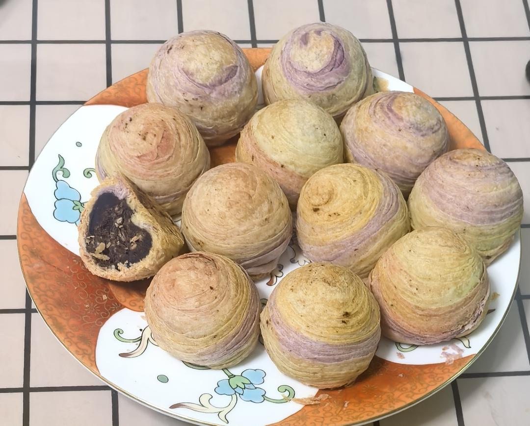 自用方螺旋红豆酥