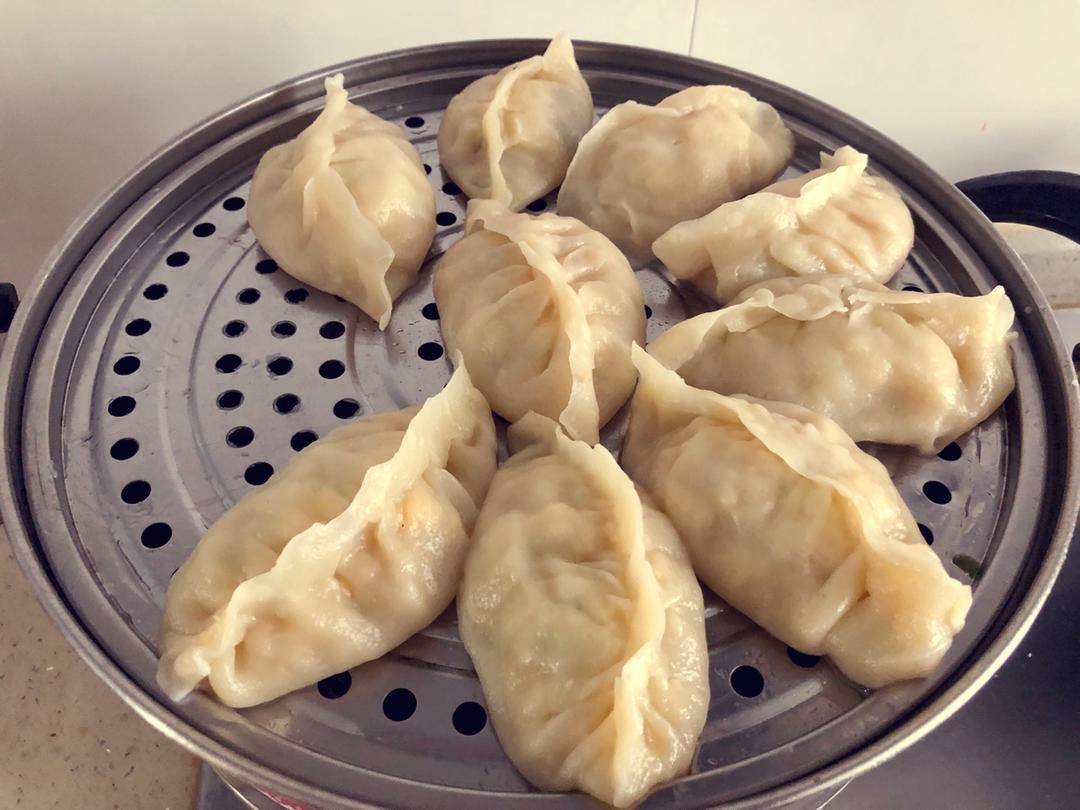 素馅烫面大蒸饺