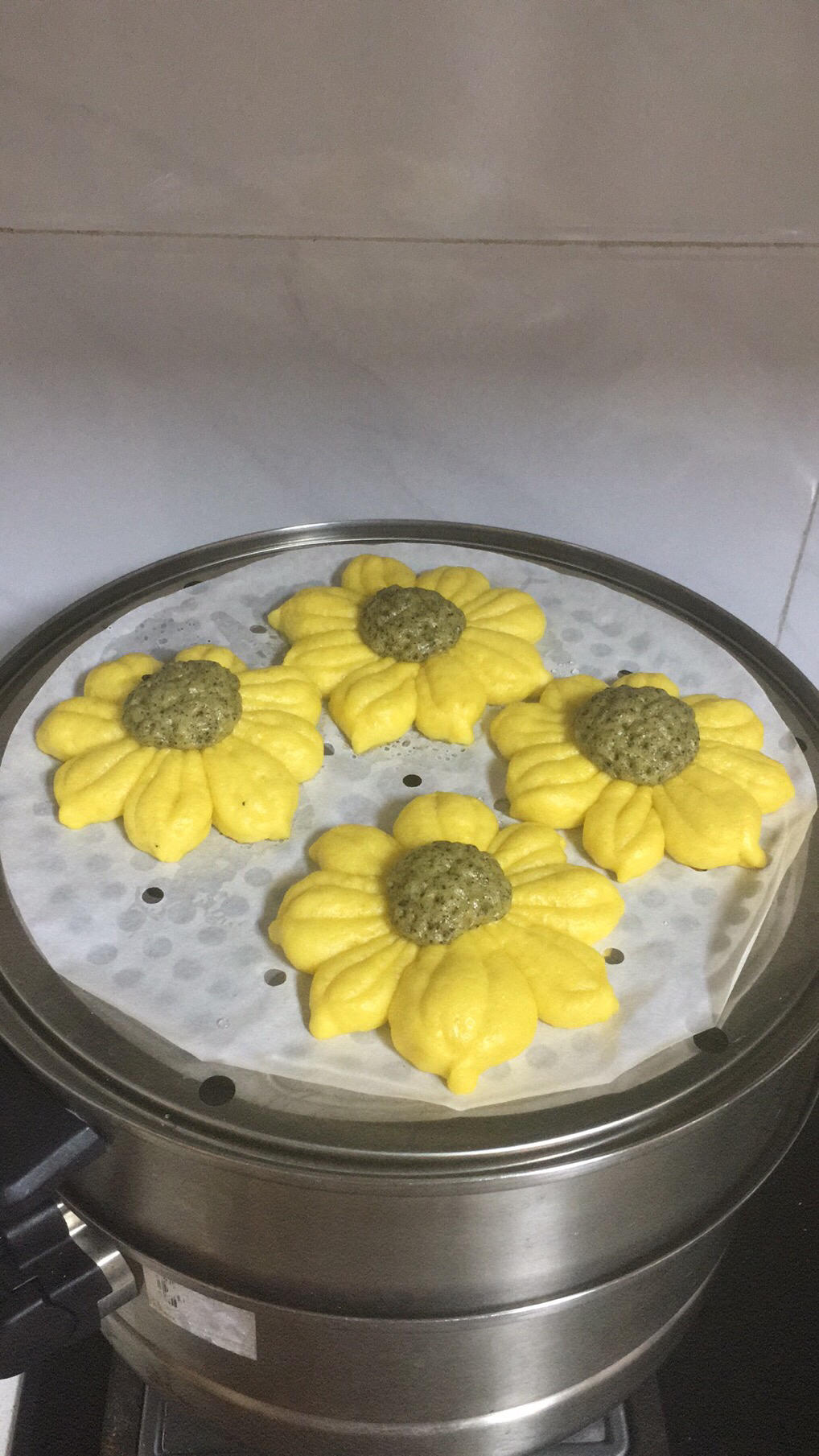 好看的花花，向日葵馒头