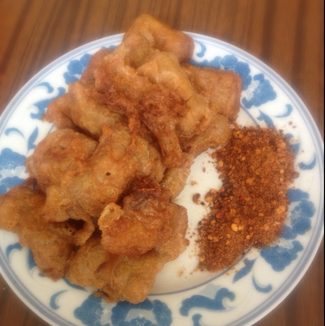 煎臭豆腐