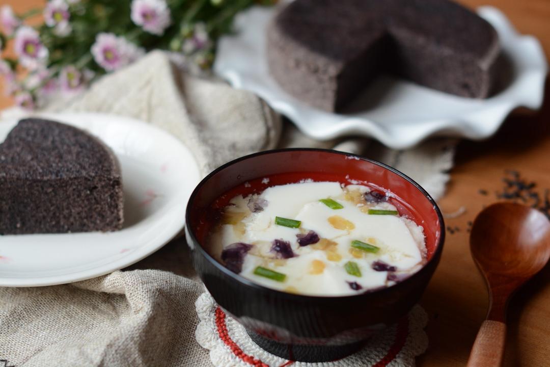 低油不上火的黑芝麻黑米糕