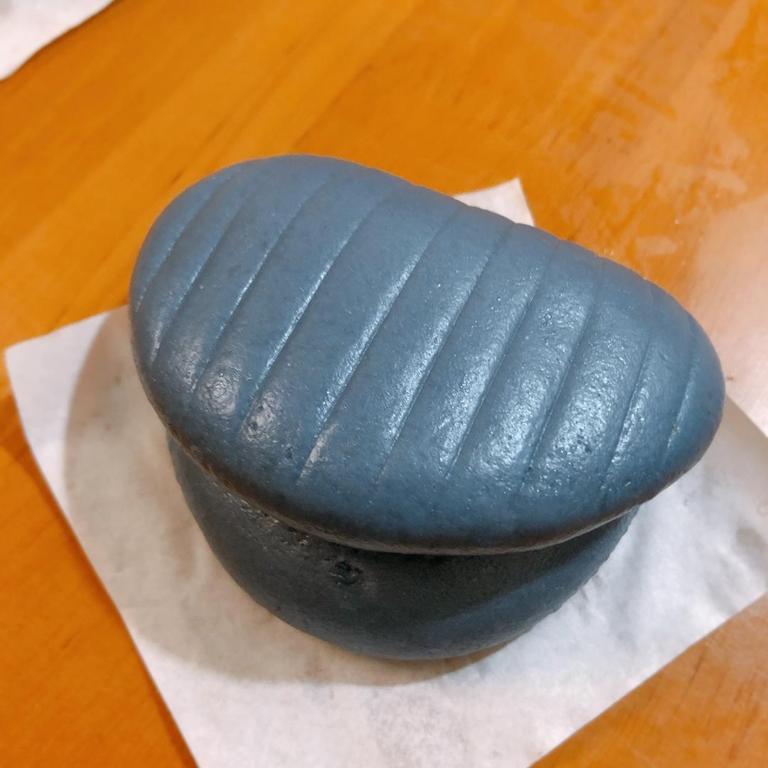 蝶豆花贝壳馒头