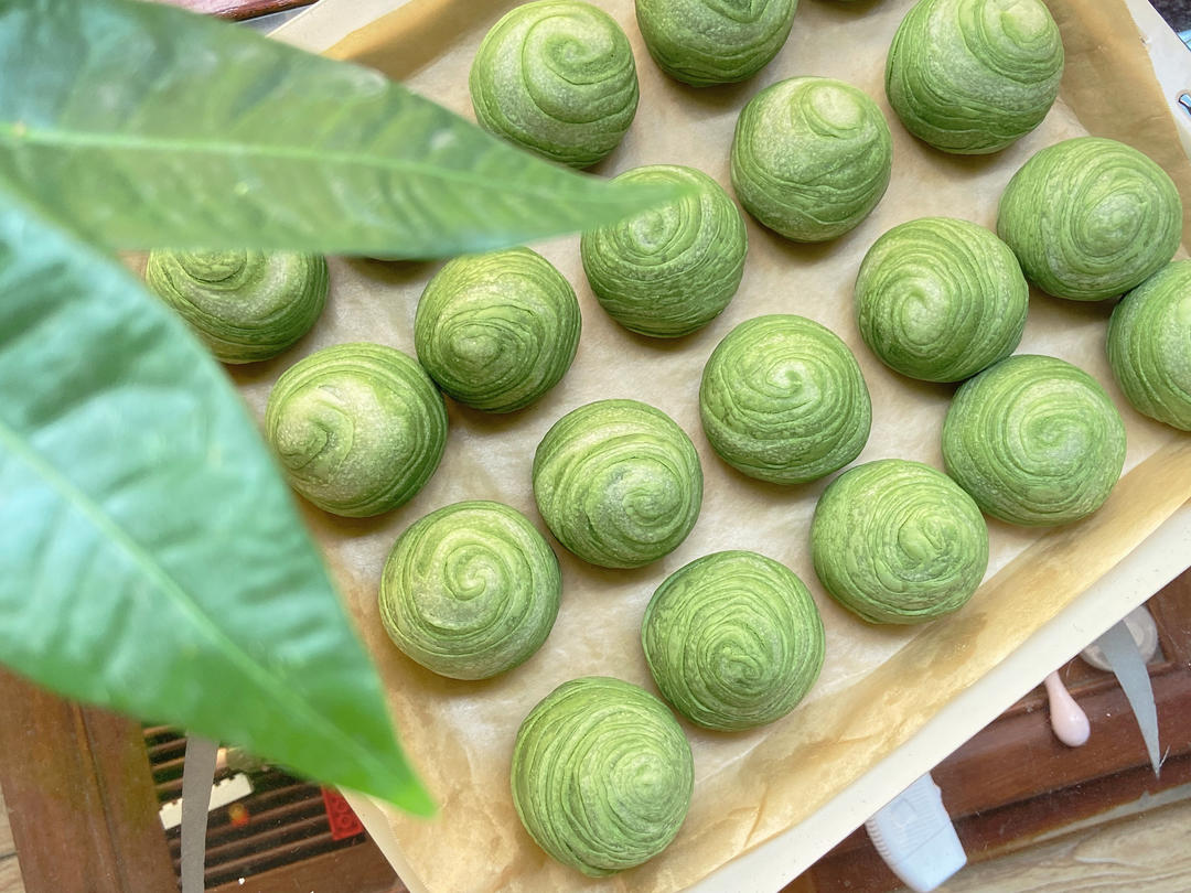 抹茶蛋黄酥（真的酥）