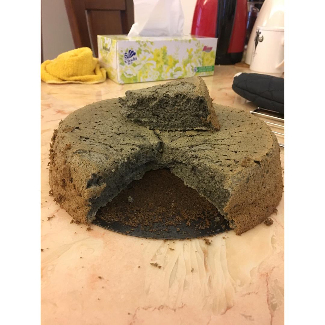 无油黑芝麻核桃戚风蛋糕