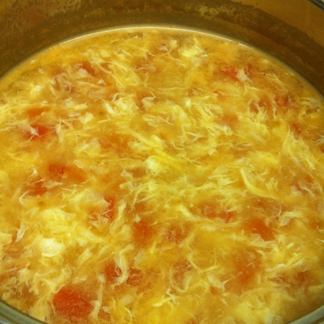 西红柿鸡蛋疙瘩汤