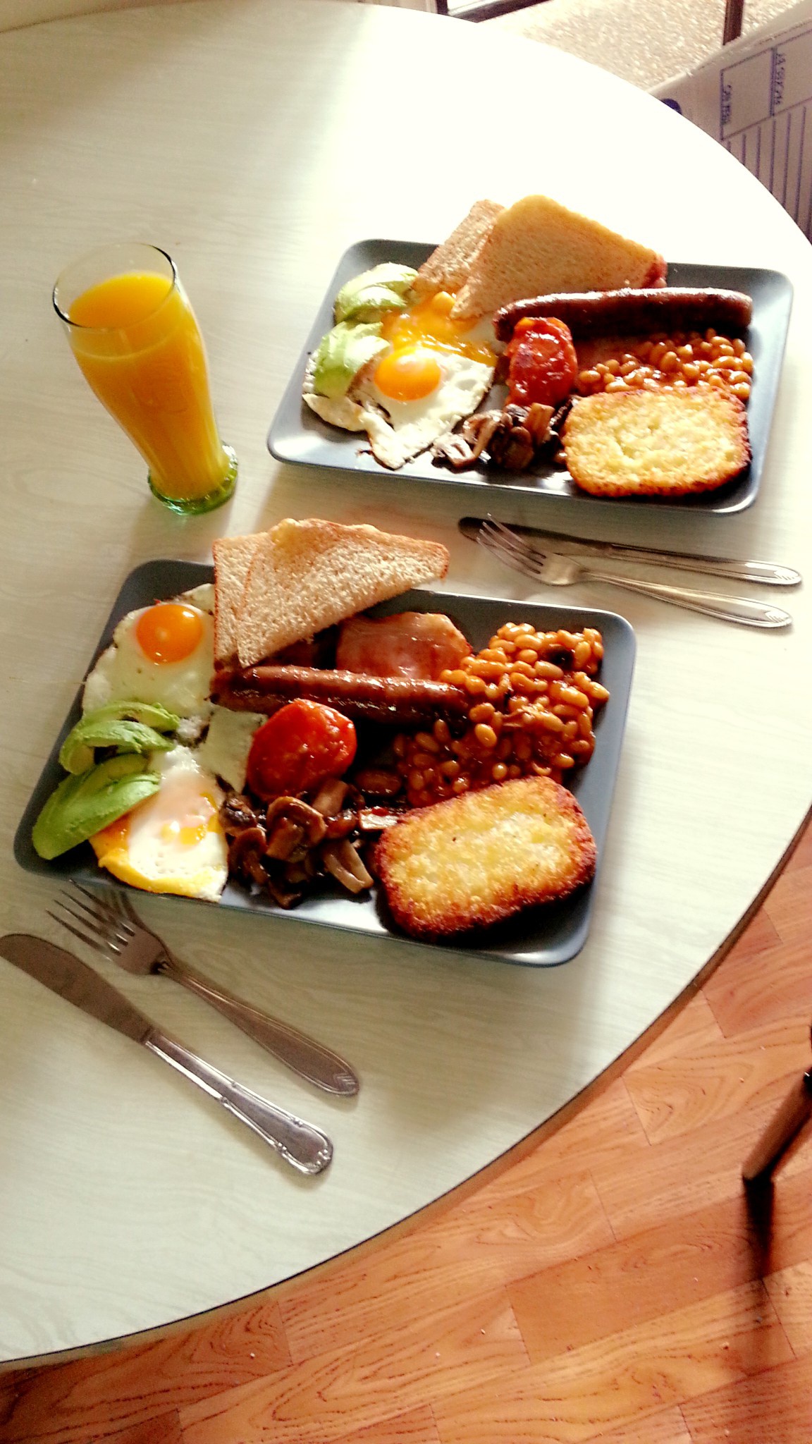 huijuan做的homemadefullenglishbreakfast英式早餐