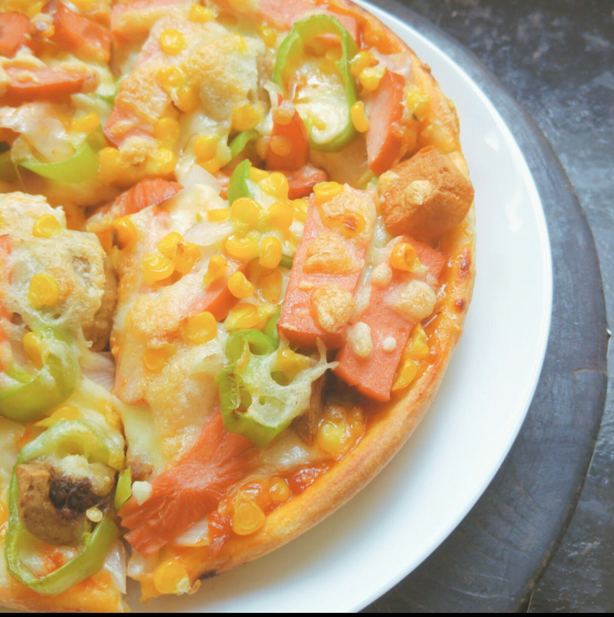 至尊时蔬火腿披萨的做法