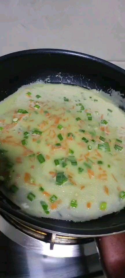 葱花火腿鸡蛋饼 快手营养早餐
