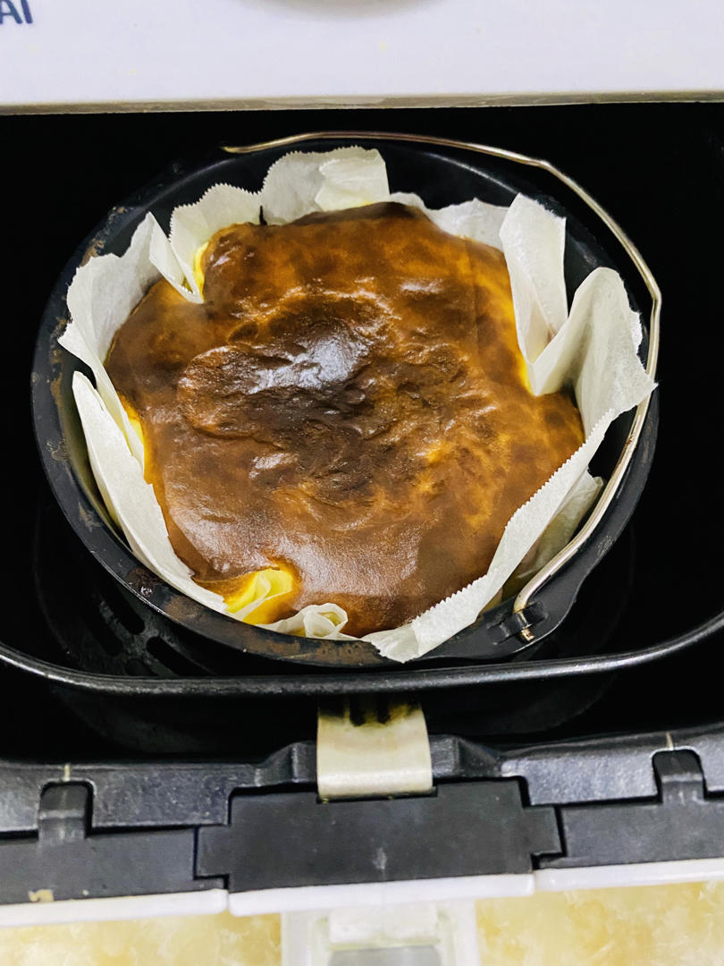 巴斯克芝士蛋糕-傻瓜操作【空气炸锅巴斯克】