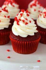 传统红丝绒杯子蛋糕（极软无泡打粉）Red velvet cupcake