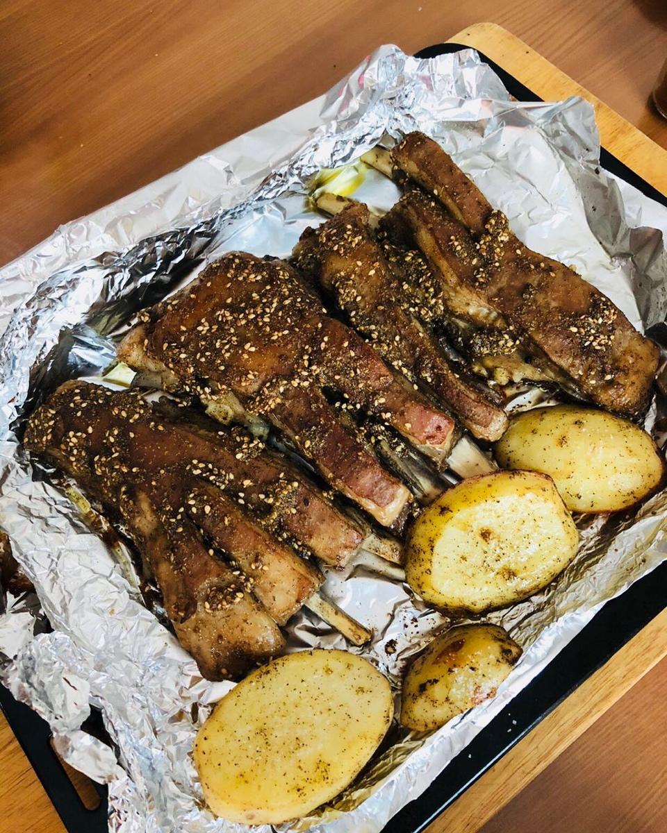 地道蒙餐：烤羊排(家用烤箱版)