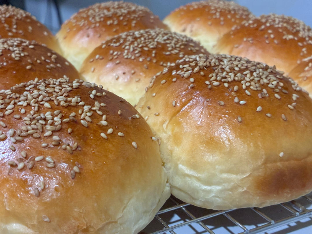 最正宗的美式汉堡胚配方，媲美汉堡王（汤种法）