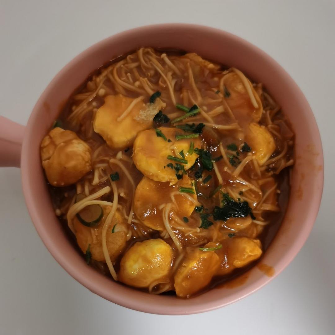 金针菇烧日本豆腐