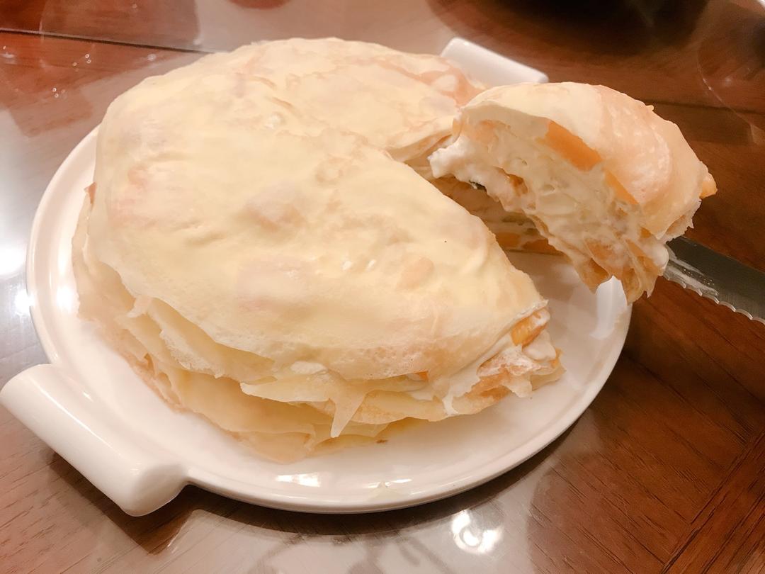 芒果千层蛋糕，100%成功告别煎皮无能