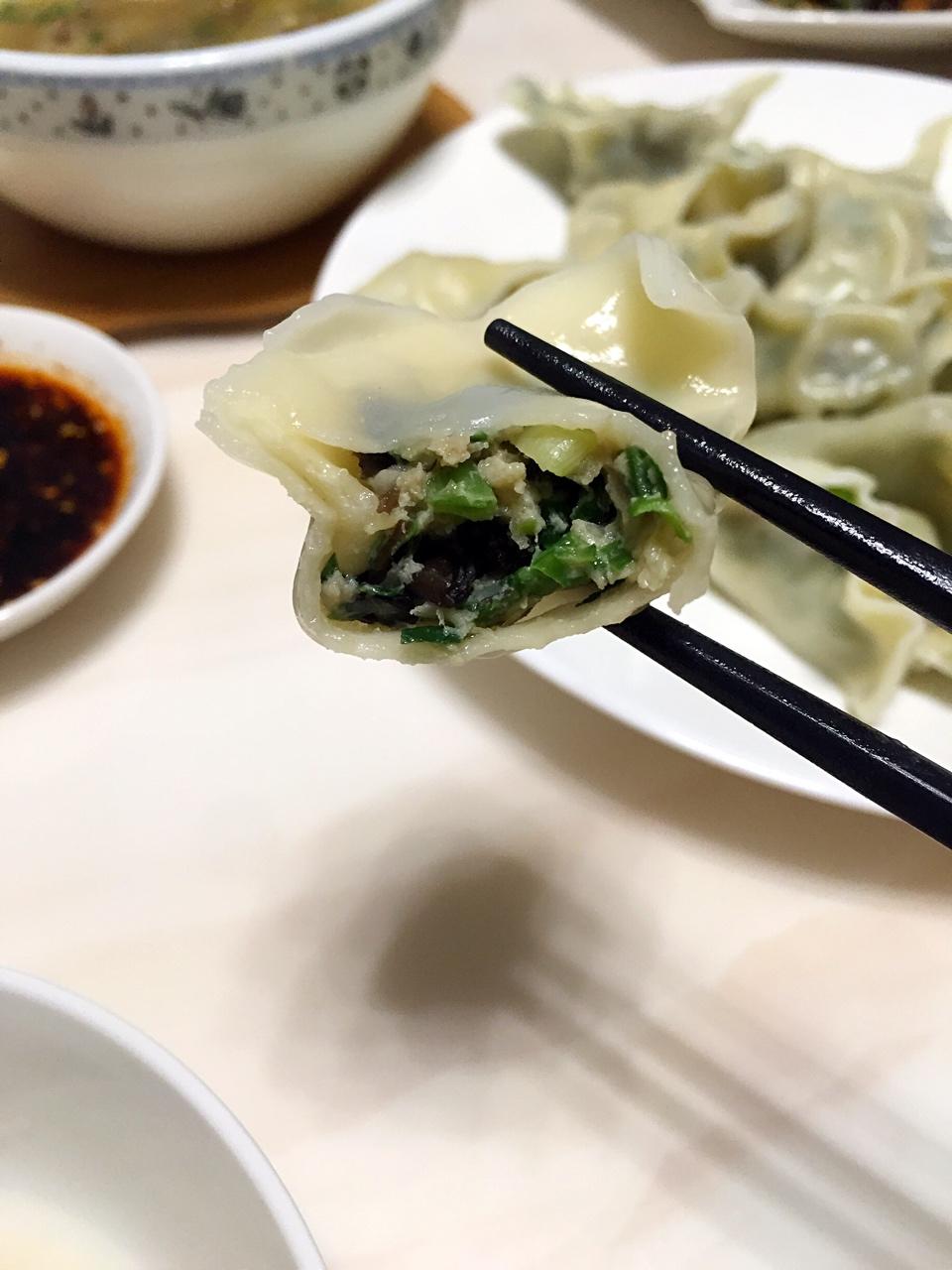 韭菜木耳鲜肉水饺