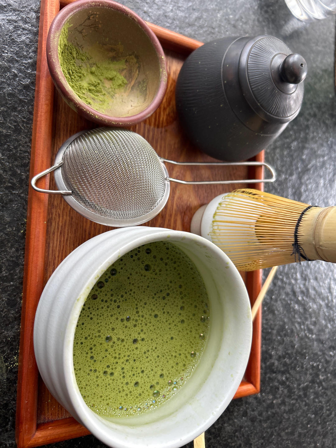 『抹茶点茶』在家手冲抹茶的方式