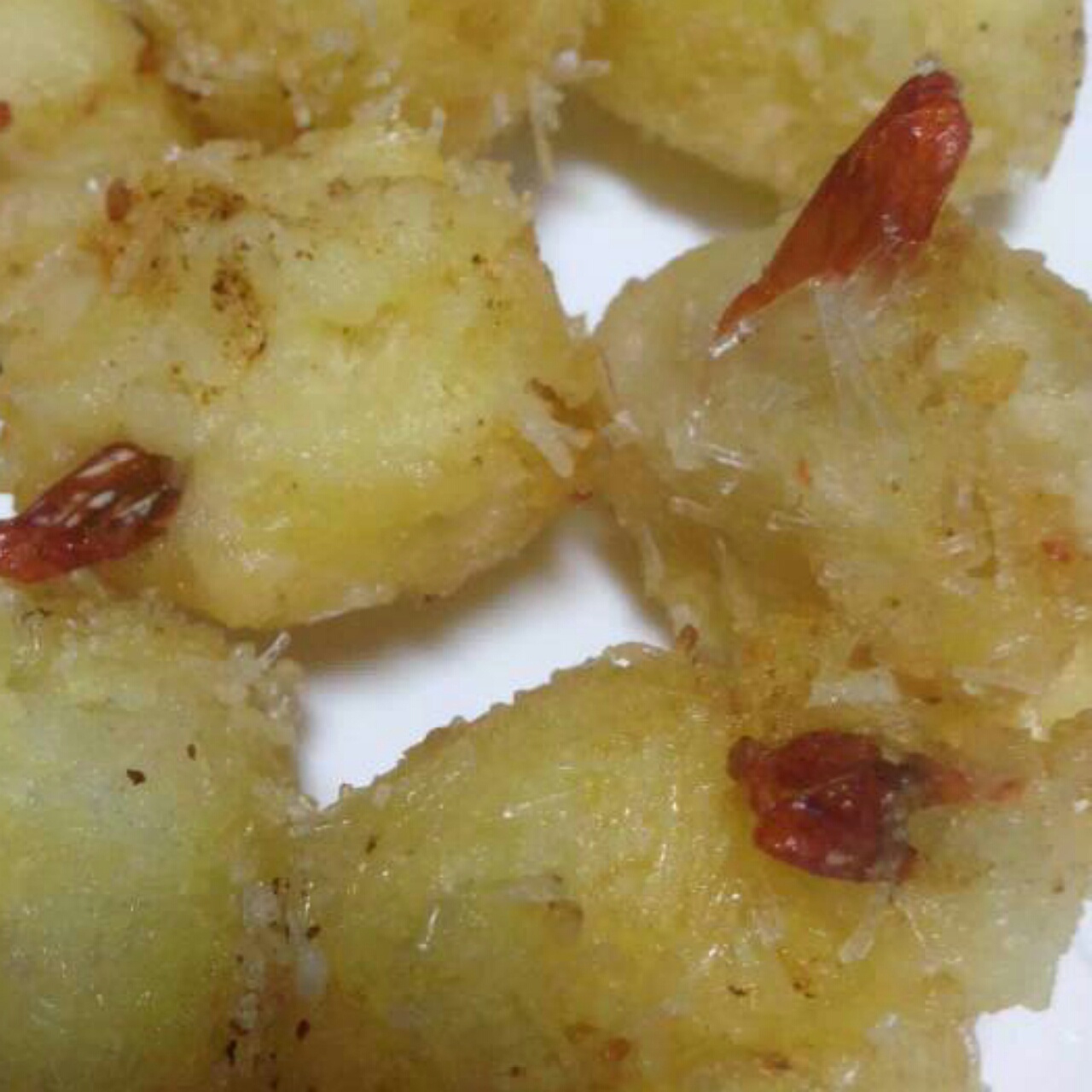 土豆泥鲜虾球