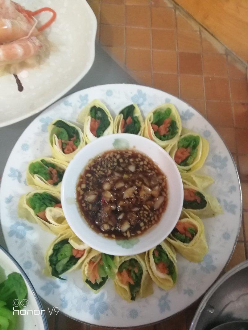 好吃又简单的鸡蛋菠菜卷