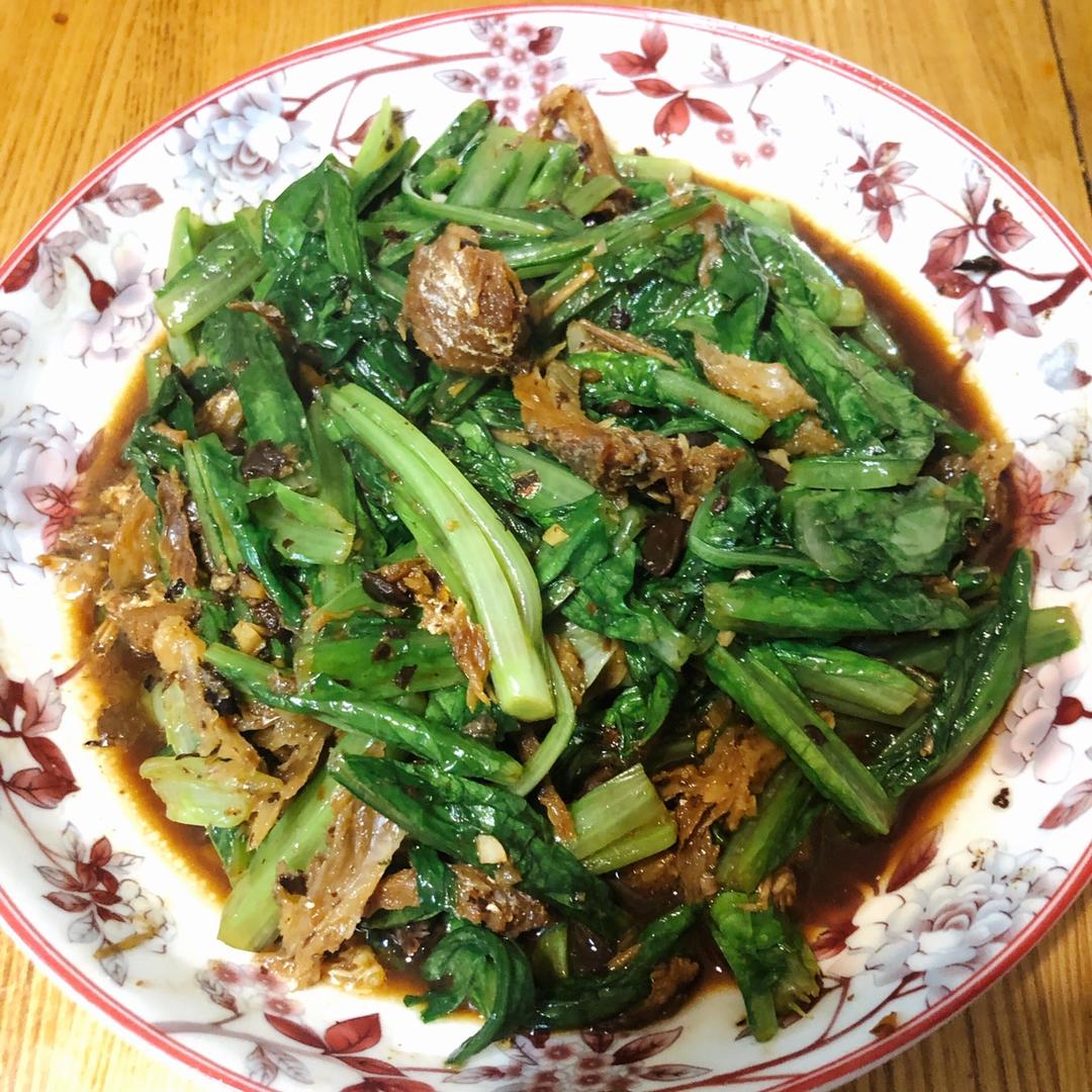 豆鼓鲮鱼油麦菜