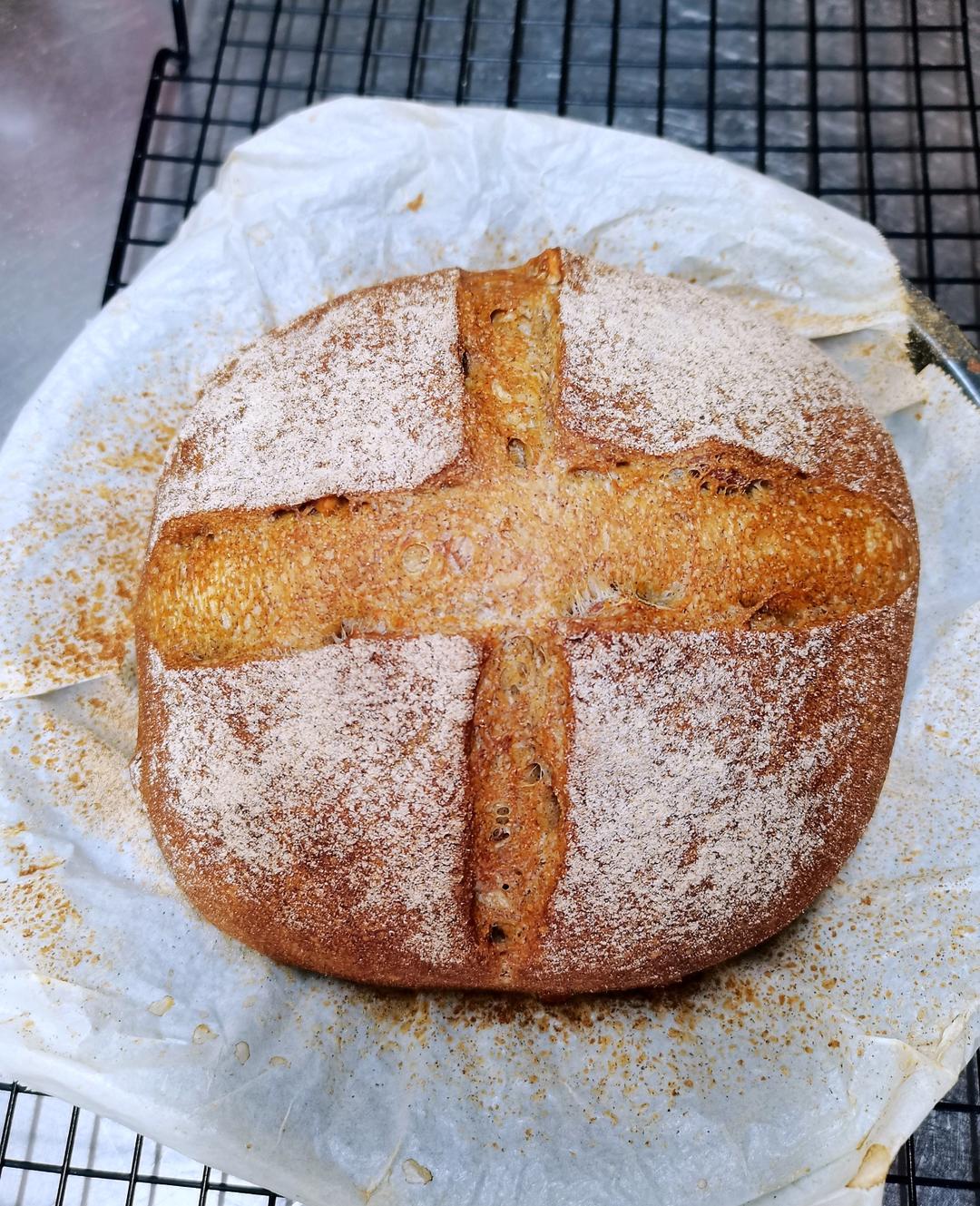 无糖无油的全麦欧包