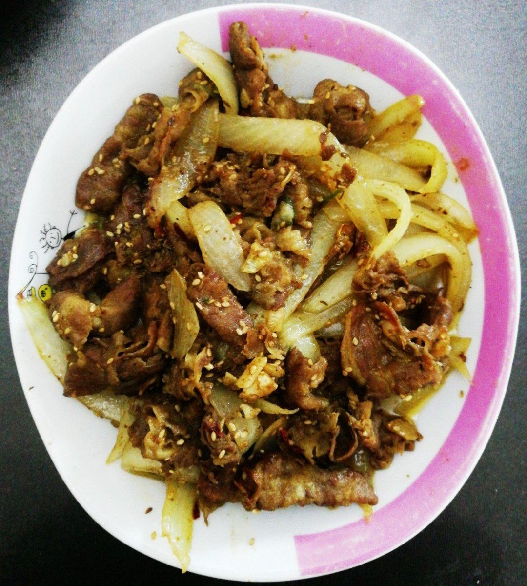 yurix做的盒马厨房葱爆孜然羊肉卷