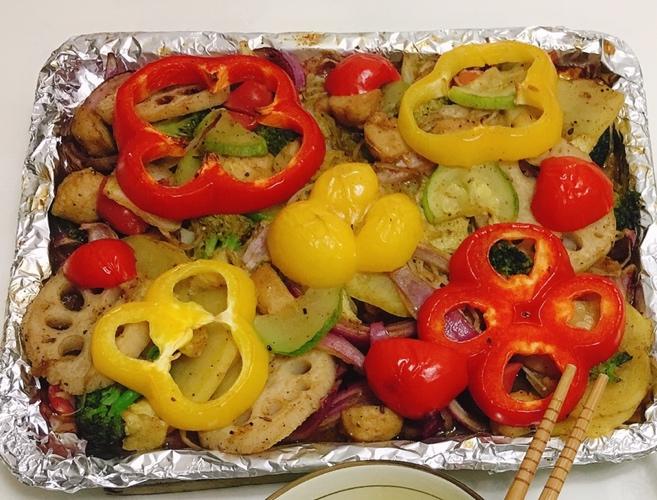 烤什锦蔬菜