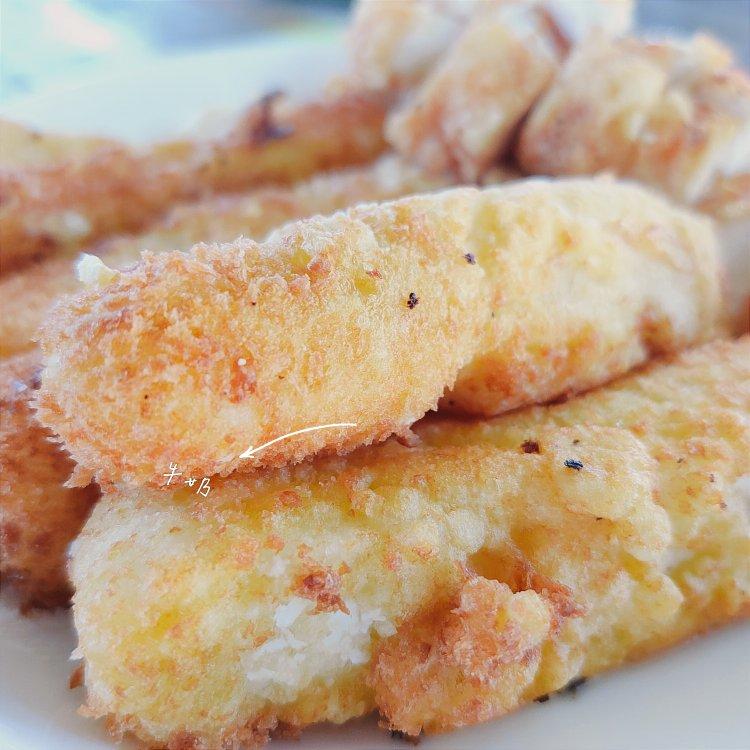 香草脆皮鲜奶条【炸/烤两种方法】