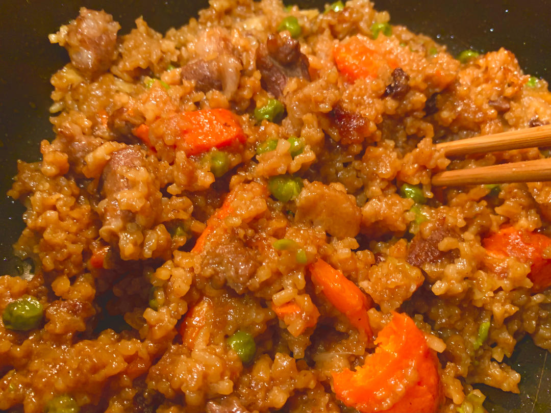 小朋友超爱的羊肉手抓饭
