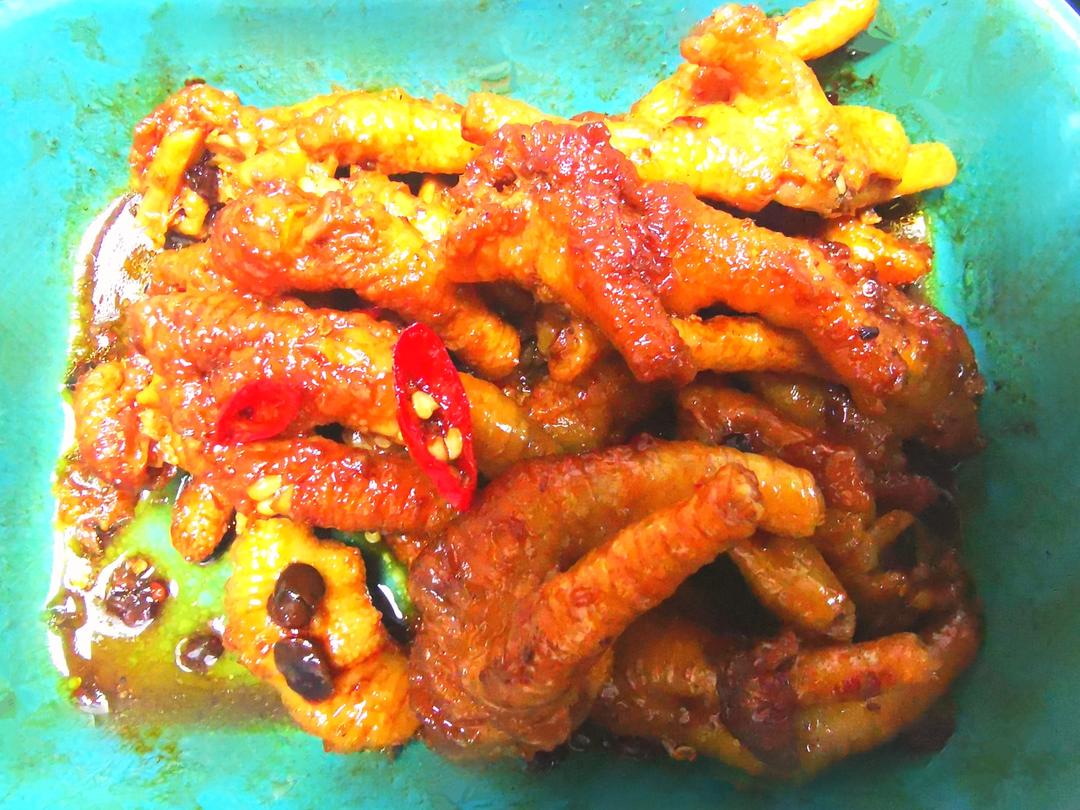 粤式豉油虎皮蒸鸡爪