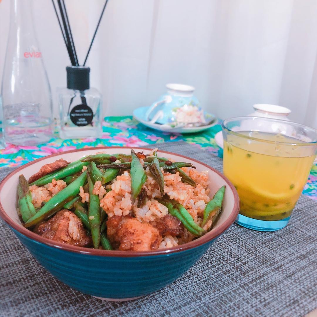 四季豆油饭