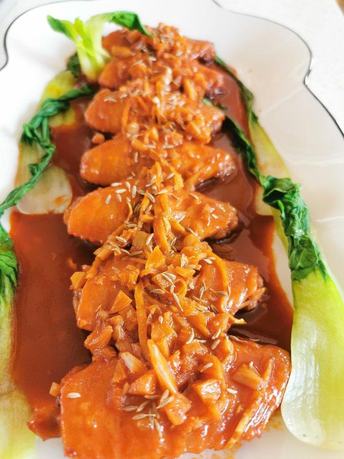 免烤箱❗️好吃到舔手指的蒜香孜然奥尔良鸡翅