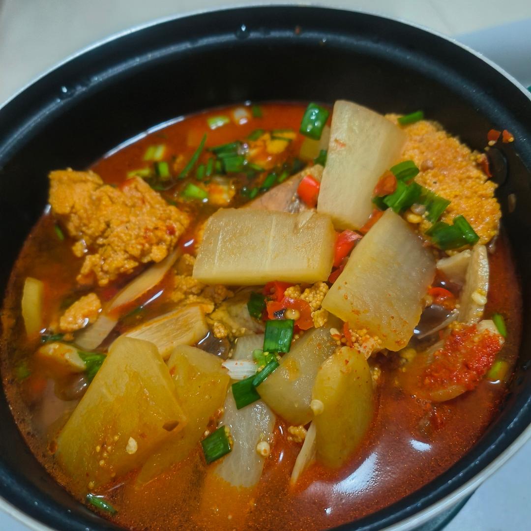 🔥🐟无敌下饭的家常烧鱼籽（干锅鱼杂）🍚🥤