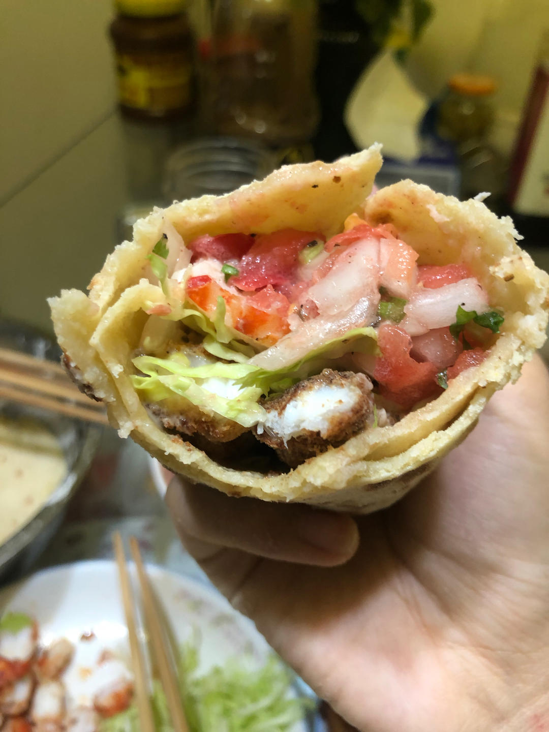 鲜虾taco