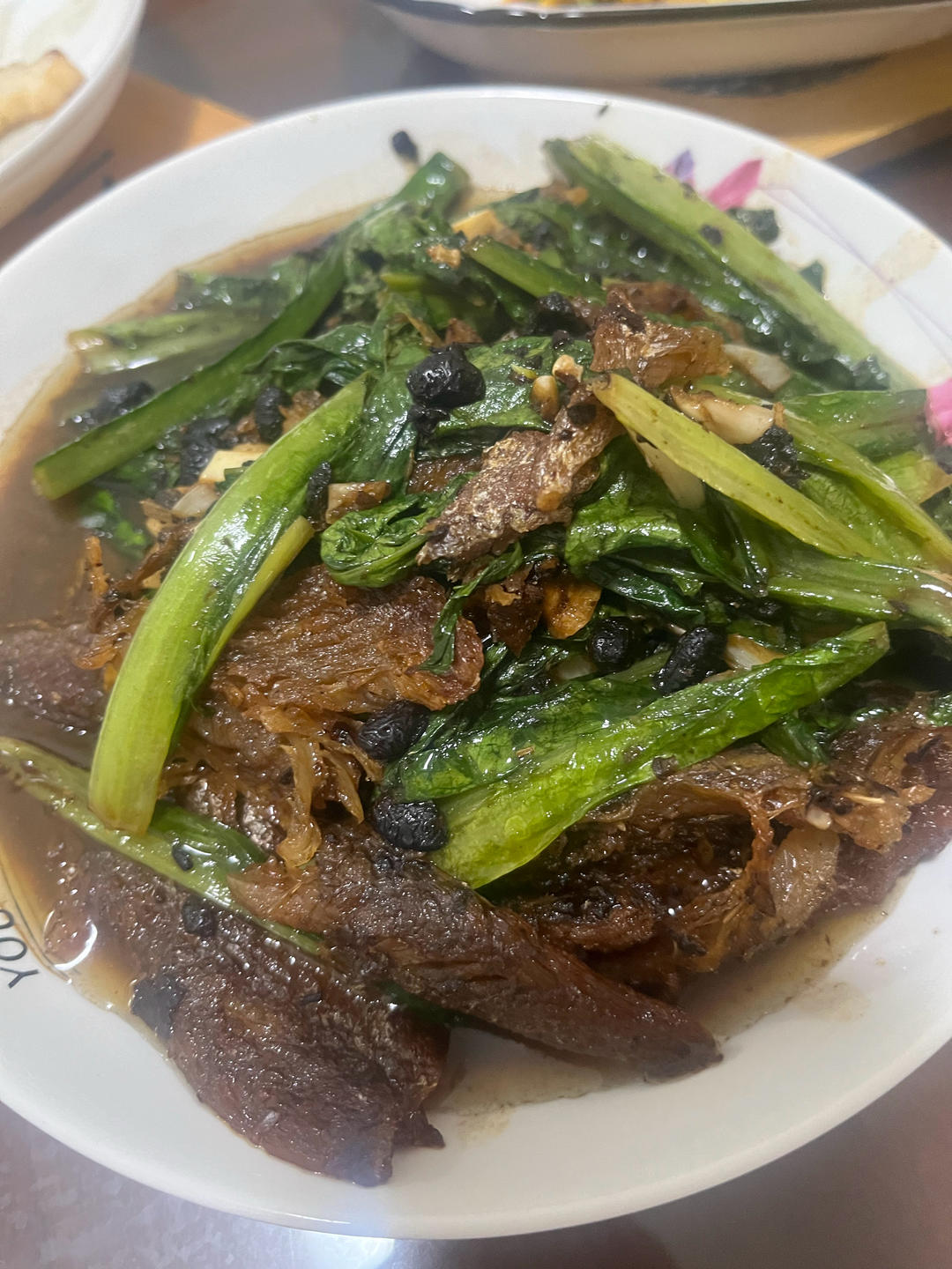 豆豉鲮鱼油麦菜