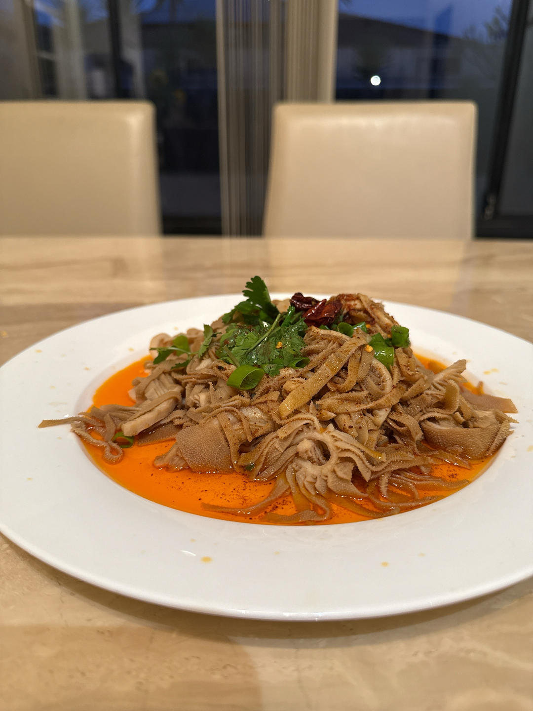 简单又下饭的油泼牛百叶