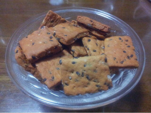 黑芝麻咸香饼干