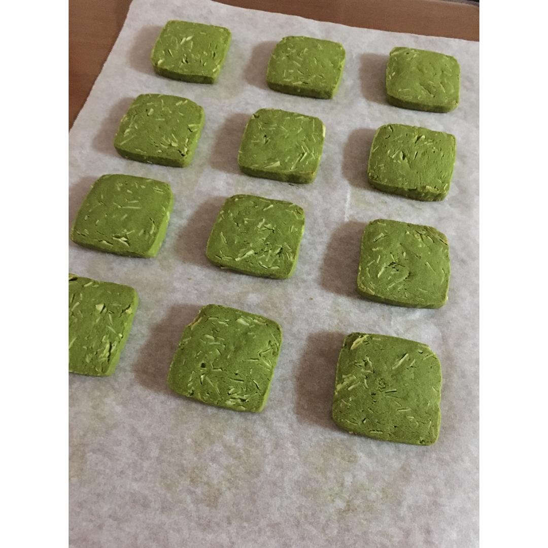 抹茶杏仁饼干